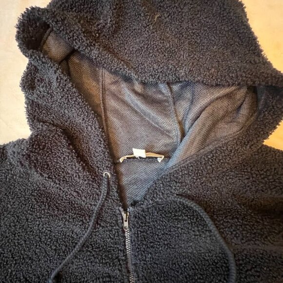 Cozy Navy Hoodie with Elastic Waist 2X - Picture 6 of 9